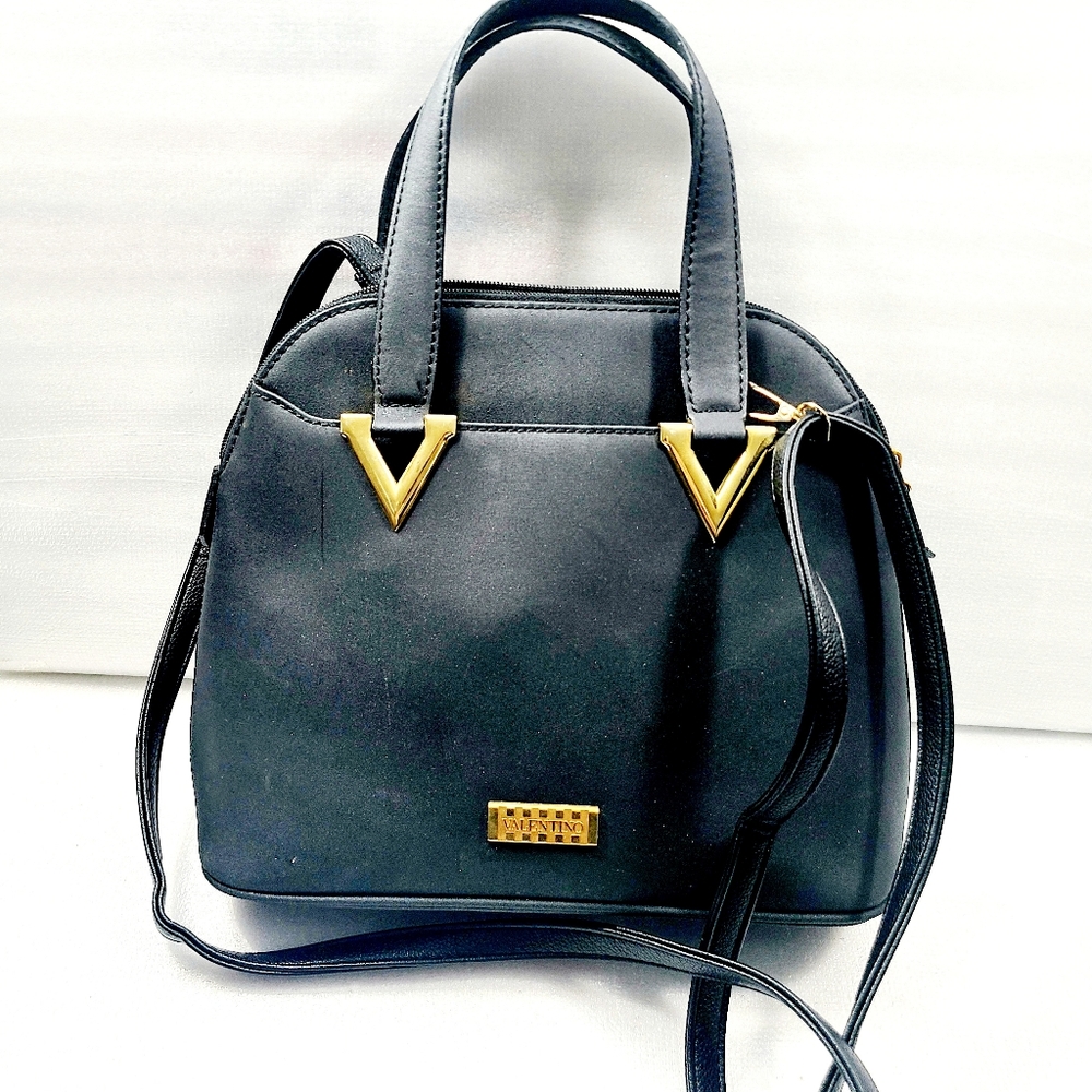 Valentino Canvas Leather Bag